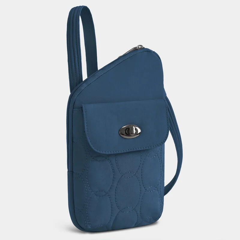 Travelon Runways Anti-Theft Slim Asymmetric Crossbody - Ocean