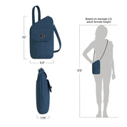 Travelon Runways Anti-Theft Slim Asymmetric Crossbody - Ocean