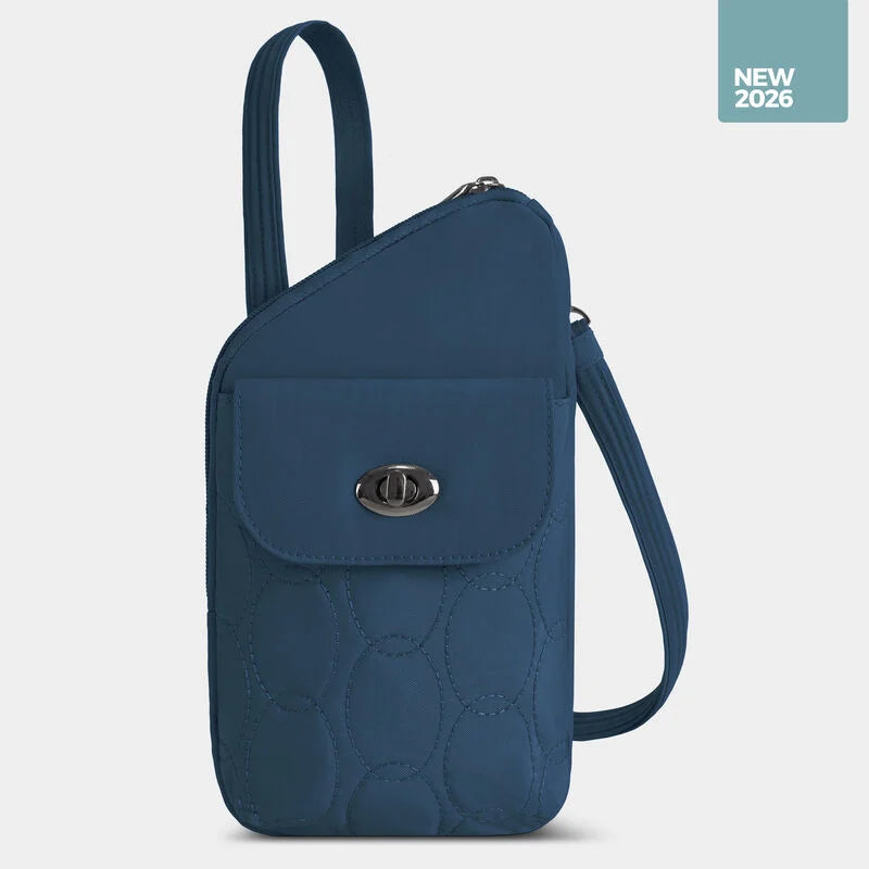Travelon Runways Anti-Theft Slim Asymmetric Crossbody - Ocean