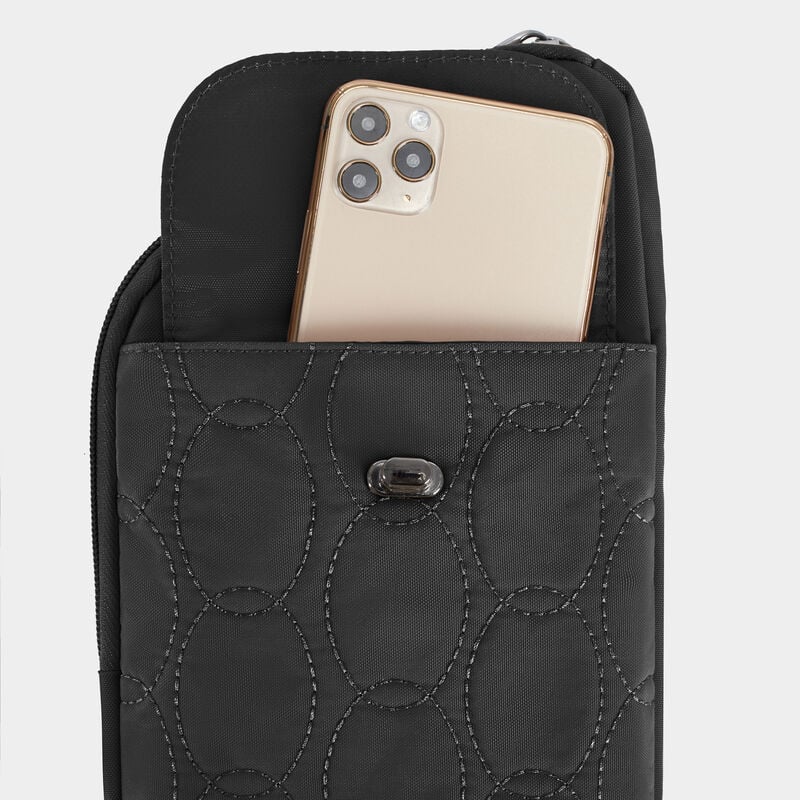 Travelon Runways Anti-Theft Slim Asymmetric Crossbody - Black