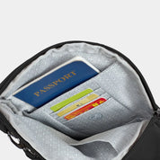 Travelon Runways Anti-Theft Slim Asymmetric Crossbody - Black