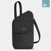 Travelon Runways Anti-Theft Slim Asymmetric Crossbody - Black