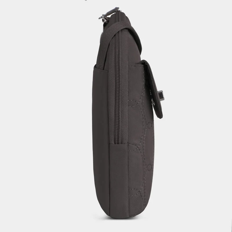 Travelon Runways Anti-Theft Slim Asymmetric Crossbody - Smoke