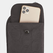 Travelon Runways Anti-Theft Slim Asymmetric Crossbody - Smoke