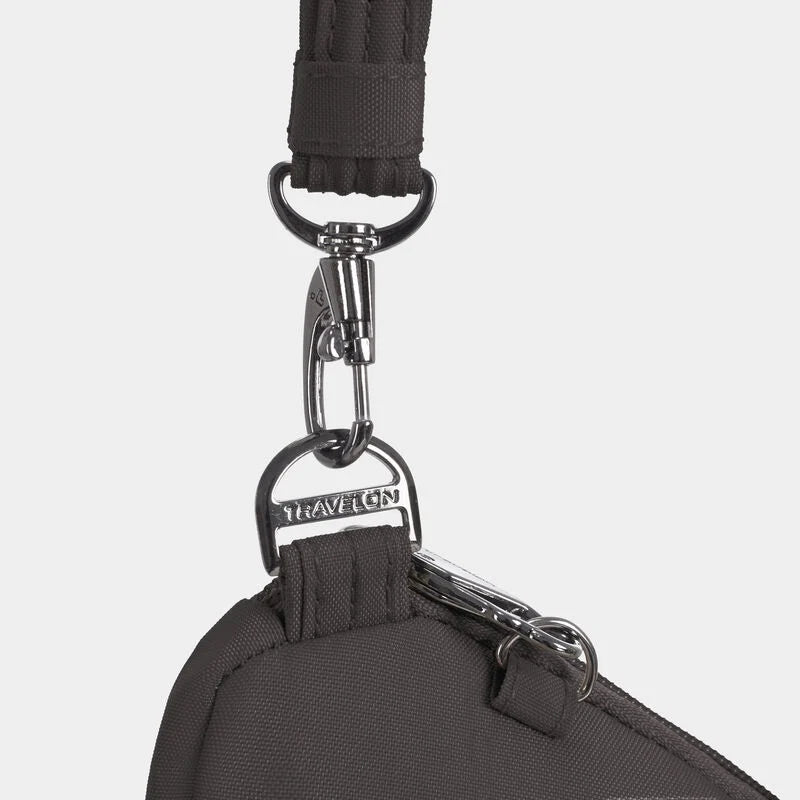 Travelon Runways Anti-Theft Slim Asymmetric Crossbody - Smoke