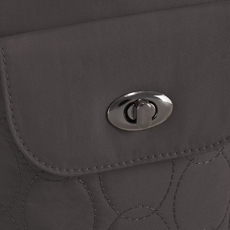Travelon Runways Anti-Theft Slim Asymmetric Crossbody - Smoke
