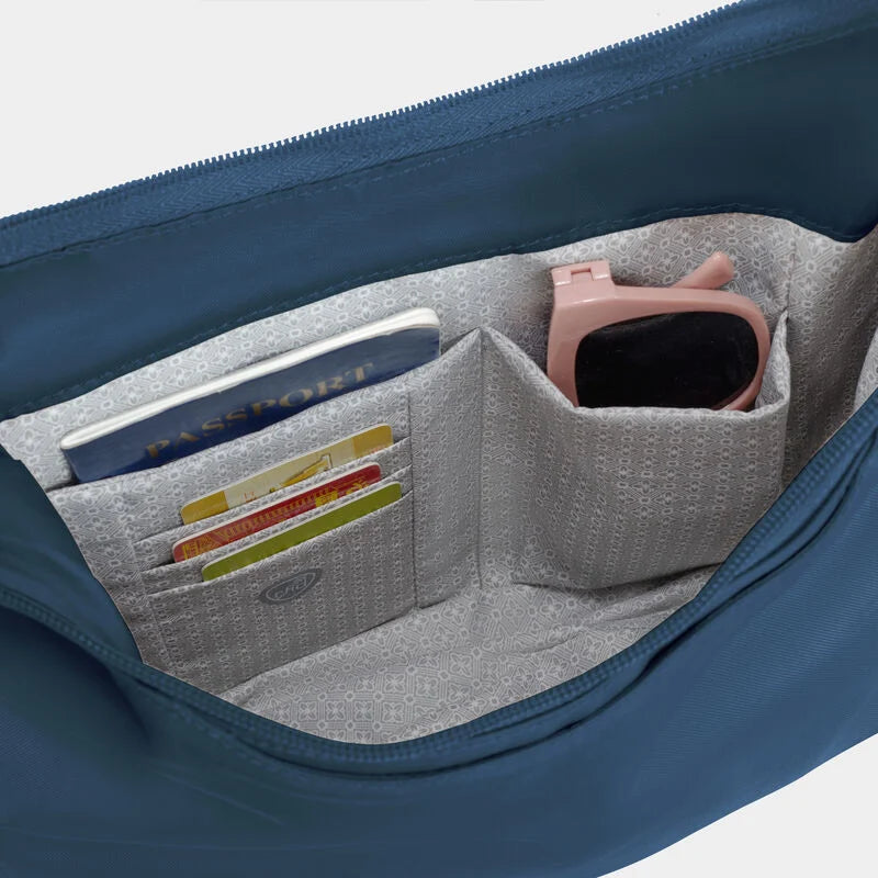 Travelon Runways Anti-Theft Medium Crossbody - Ocean