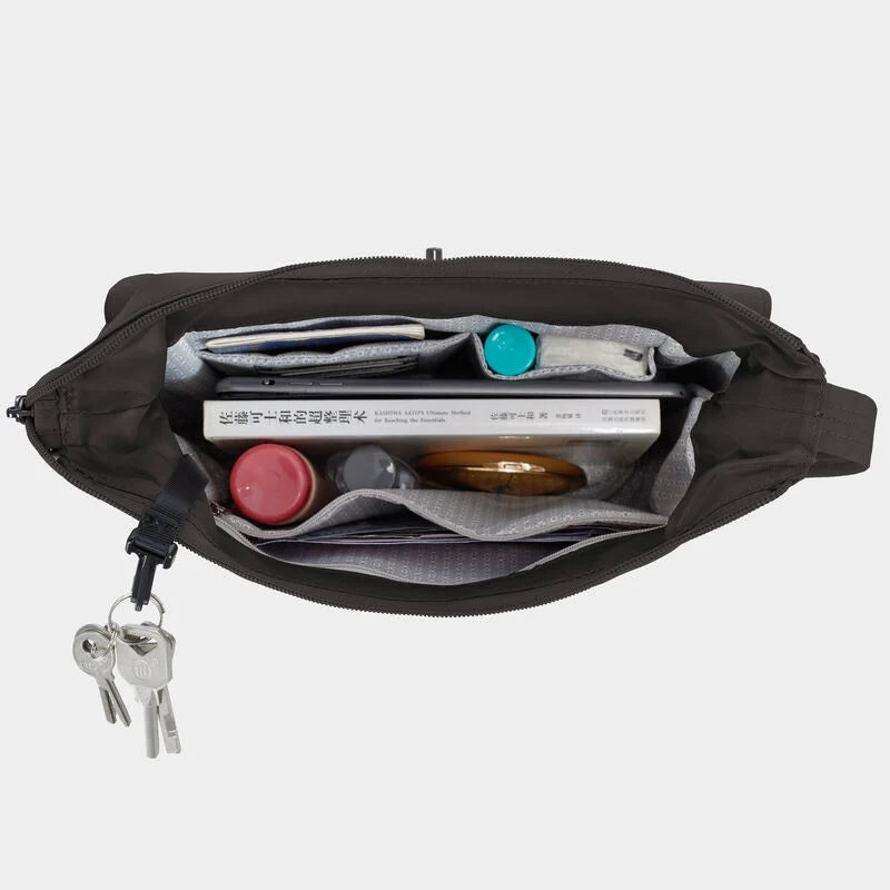 Travelon Runways Anti-Theft Medium Crossbody - Smoke