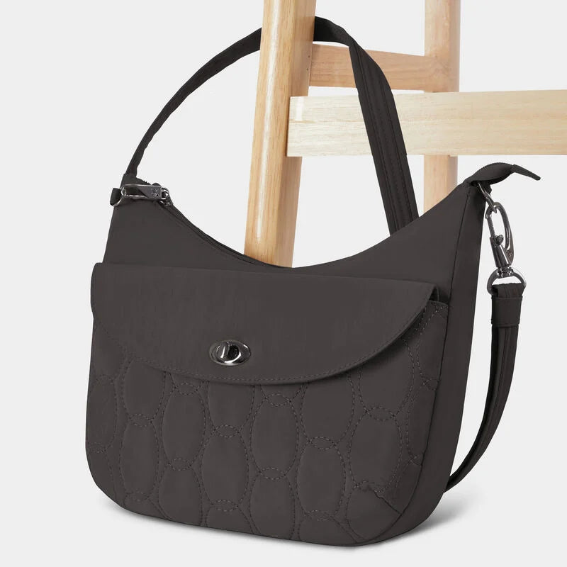 Travelon Runways Anti-Theft Medium Crossbody - Smoke