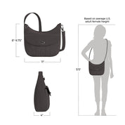 Travelon Runways Anti-Theft Medium Crossbody - Smoke