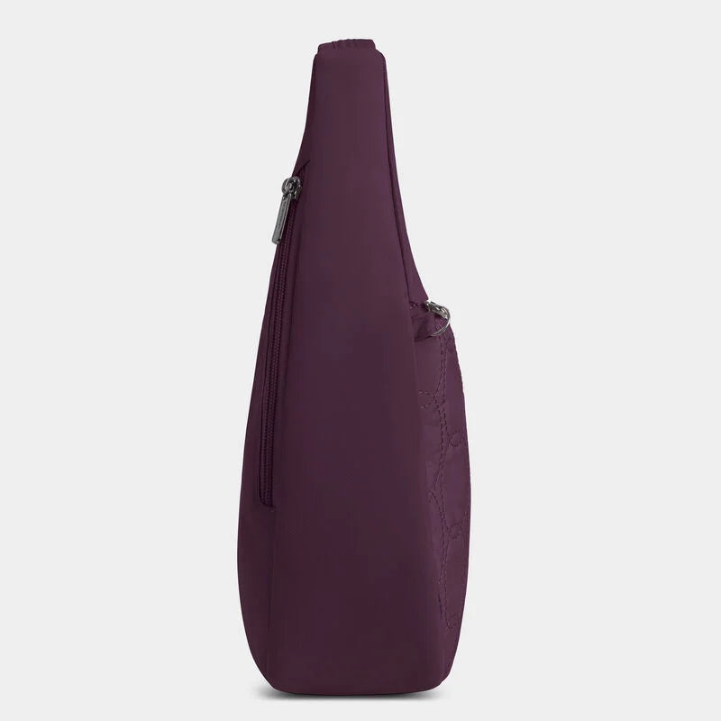 Travelon Runways Anti-Theft Asymmetric Hobo - Plum