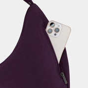 Travelon Runways Anti-Theft Asymmetric Hobo - Plum