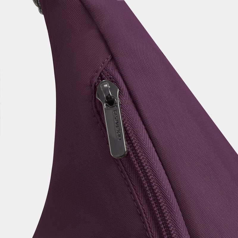 Travelon Runways Anti-Theft Asymmetric Hobo - Plum