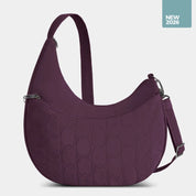 Travelon Runways Anti-Theft Asymmetric Hobo - Plum