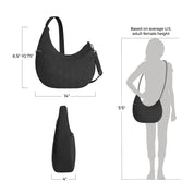 Travelon Runways Anti-Theft Asymmetric Hobo - Black
