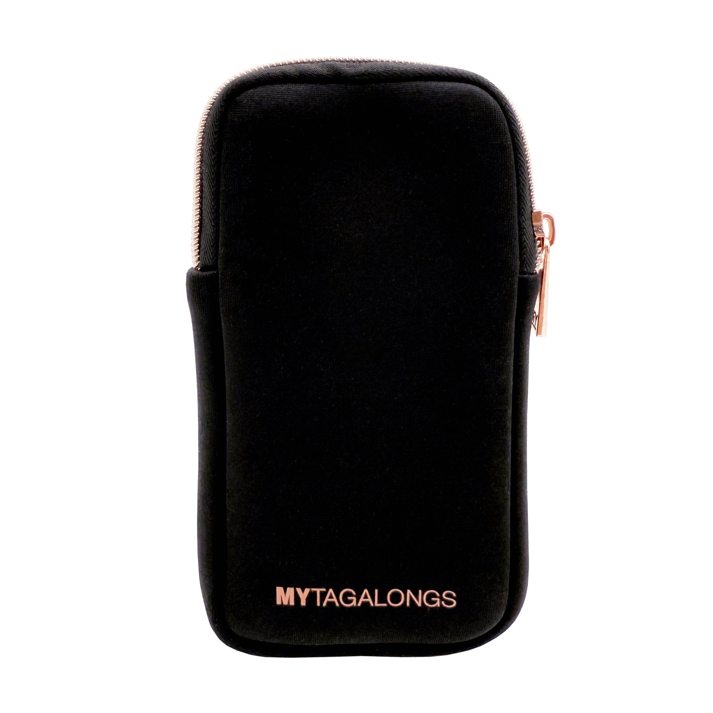MyTagAlongs Double Eyeglass Case - Black/Rose Gold