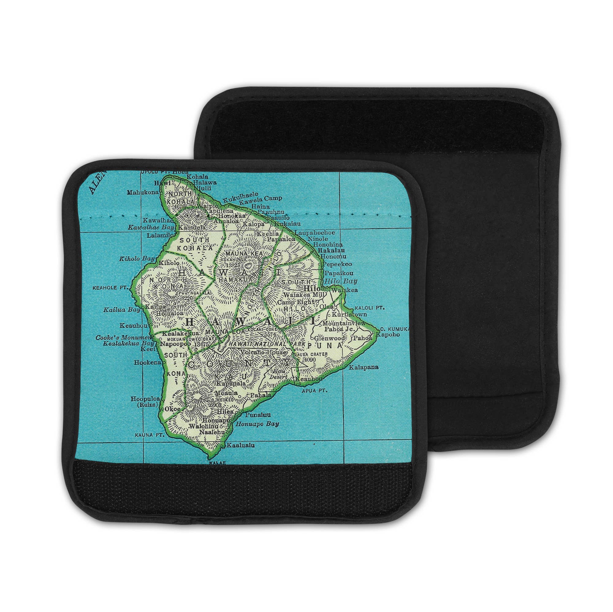 Daisy Mae Hawaii Big Island Map Suitcase Spotter Luggage Handle Wrap