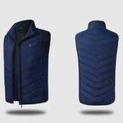 Unisex Heated Down Vest – USB Rechargeable Warmth - Black / S