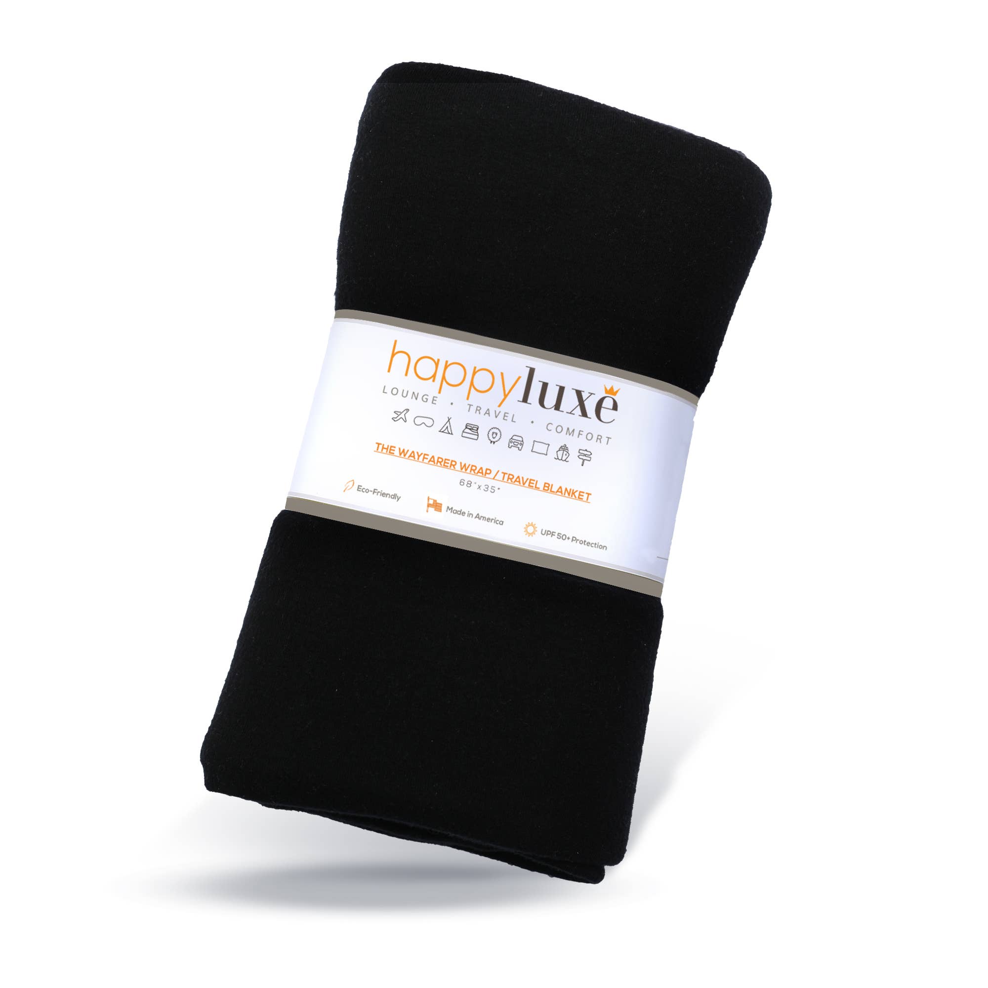 The Wayfarer Travel Wrap UPF 50+ - Jet Black