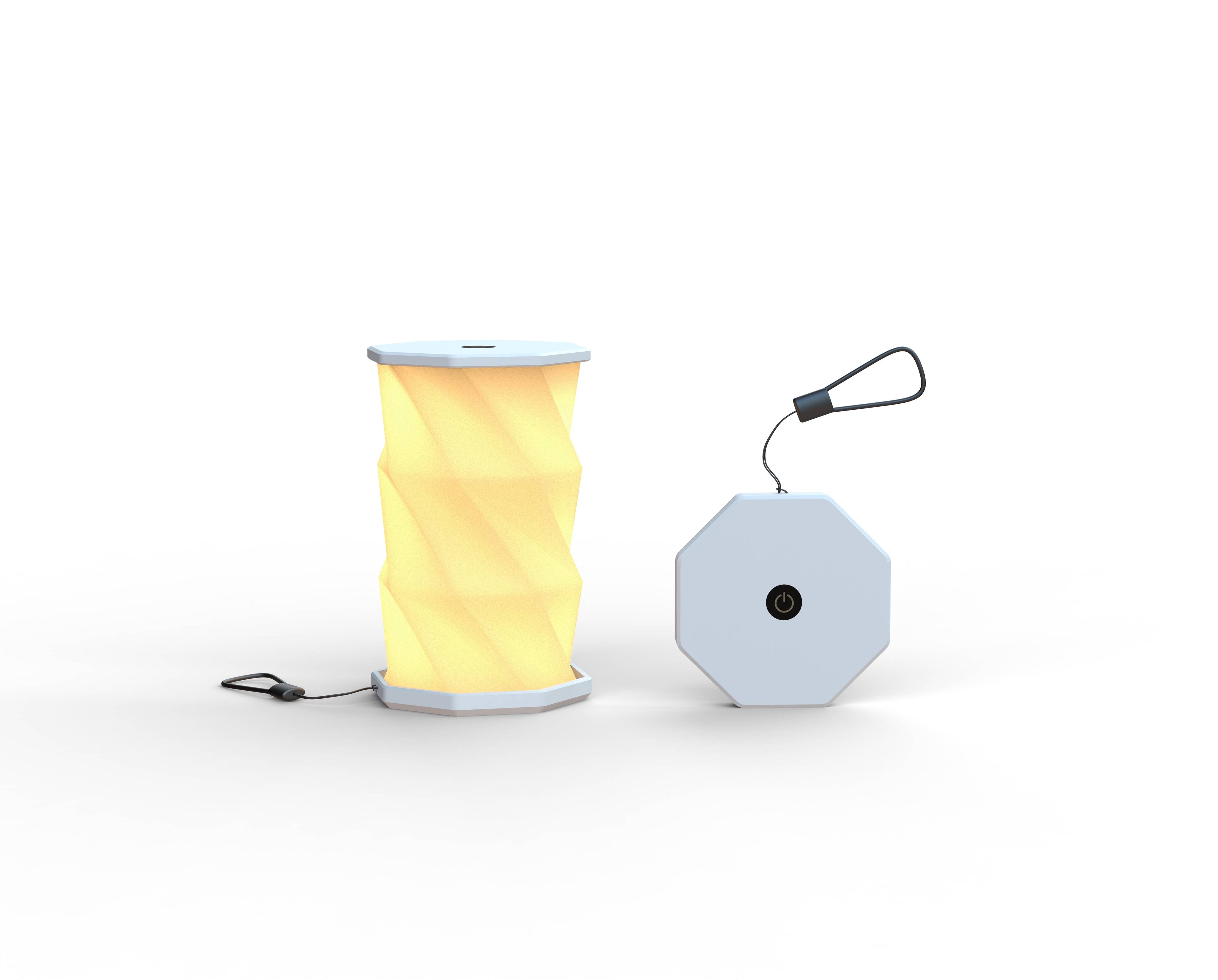 Illumates White Mini Folding Lamp