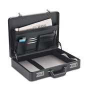 Solo New York Broadway Leather Attaché - Black