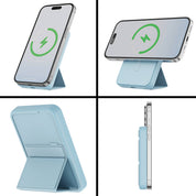 PhunkeeTree Magnetic Wireless Charging Power Bank with Stand: Blue