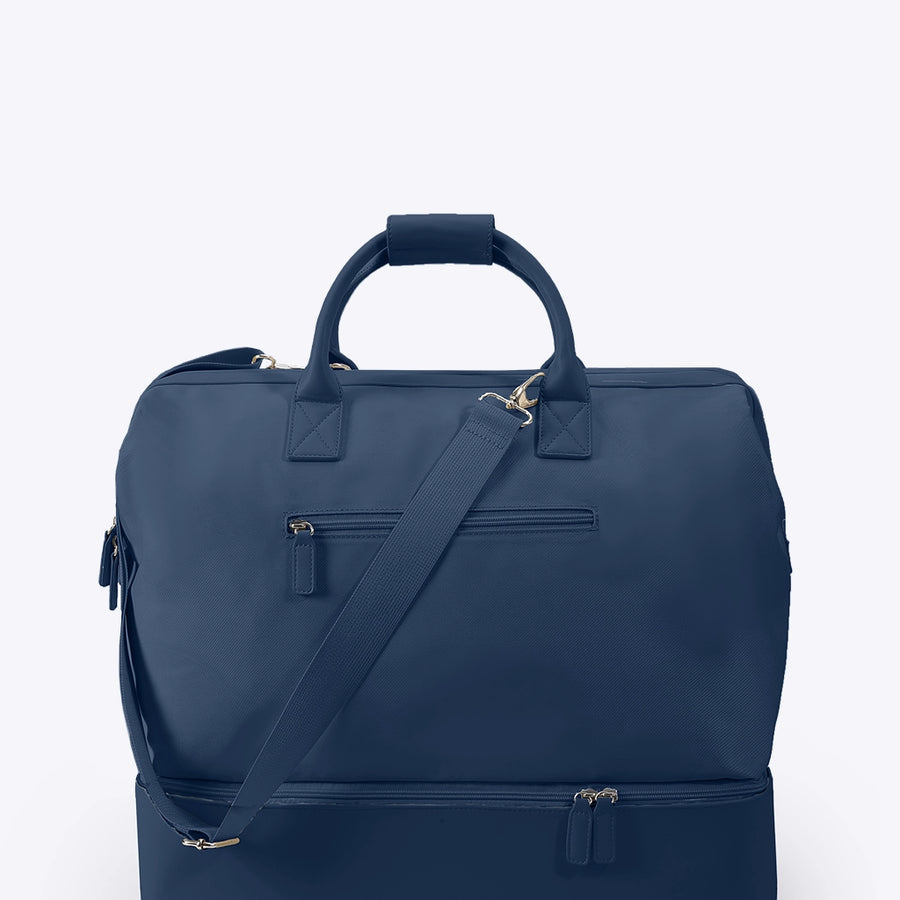 NOBL Travel Drop Bottom Weekender Bag - Midnight Blue