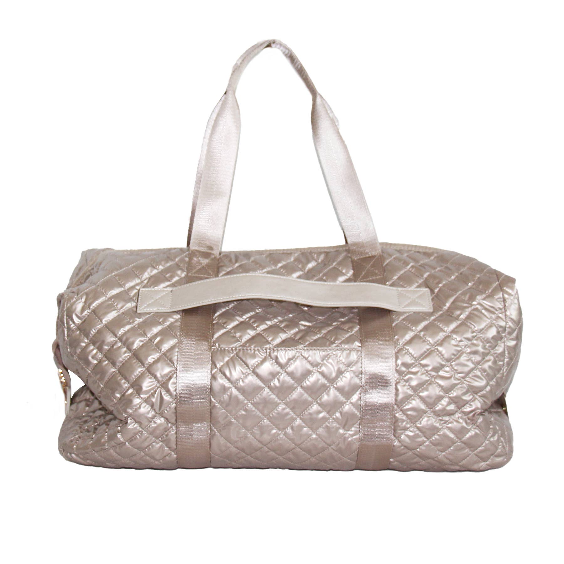 Lemonbella Diamond Weekender Duffle Travel Bag Champagne Gold