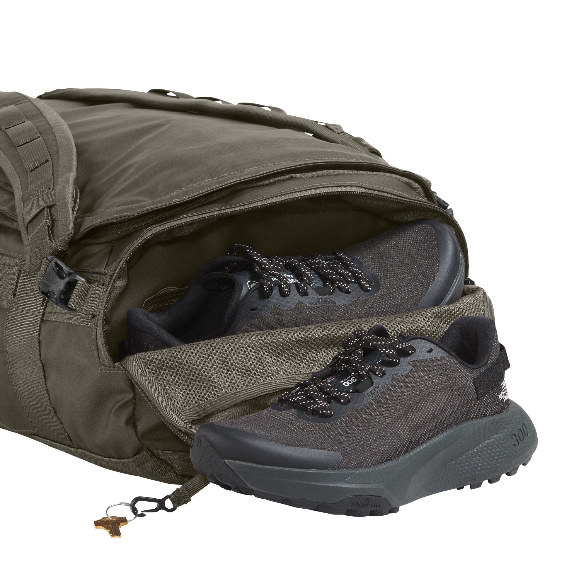 The North Face Base Camp Voyager Duffel 42L - New Taupe Green/TNF Black-NPF