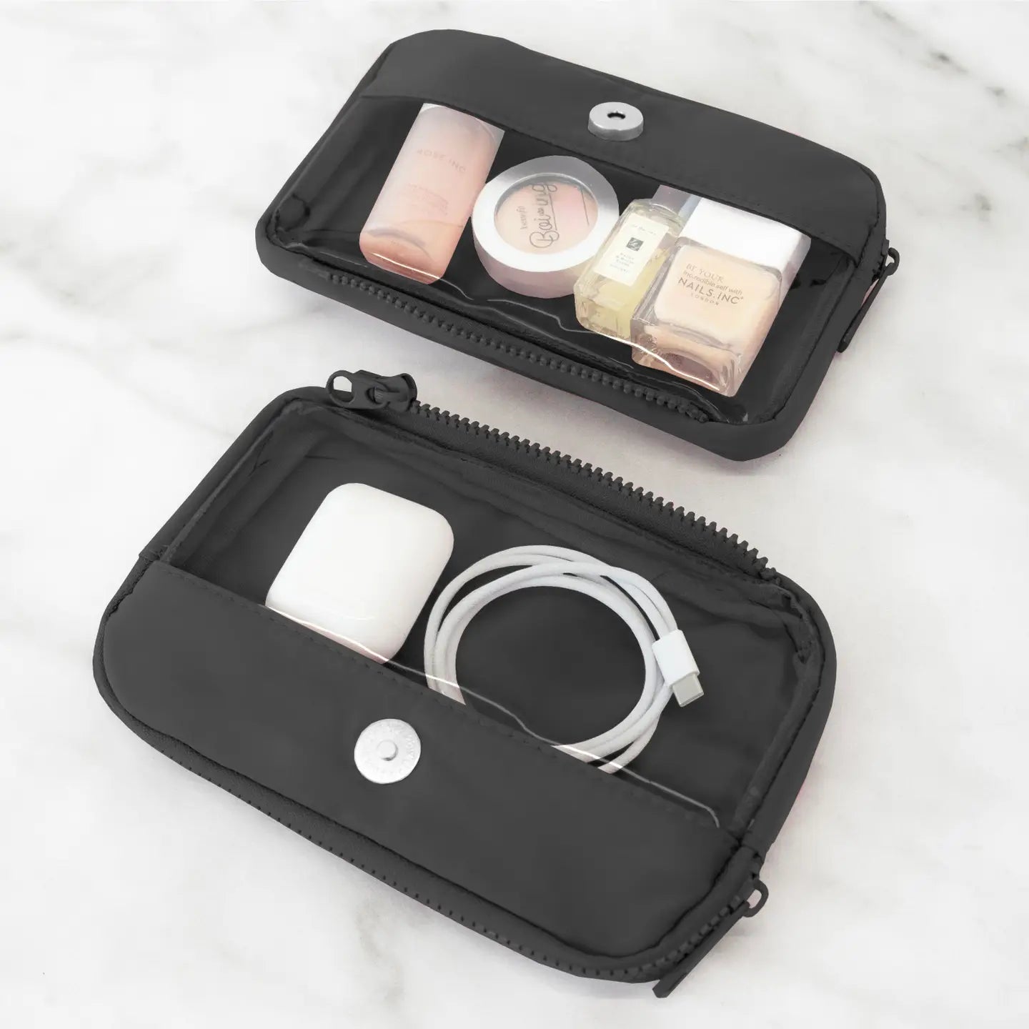 MYTAGALONGS Cosmetic & Jewelry Multiuse Pouch - Black