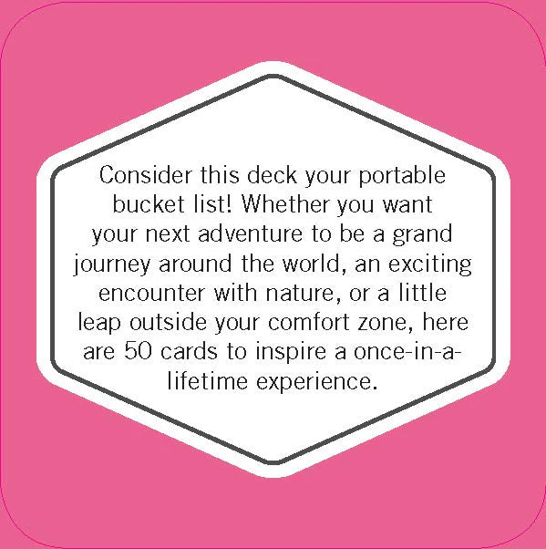 Chronicle Books On-The-Go Amusements: 50 Bucket List Adventures