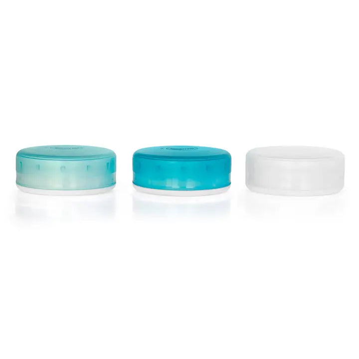 Humangear GoTubb Medium .7 oz- 3 Pack - Clear/Teal/Agua
