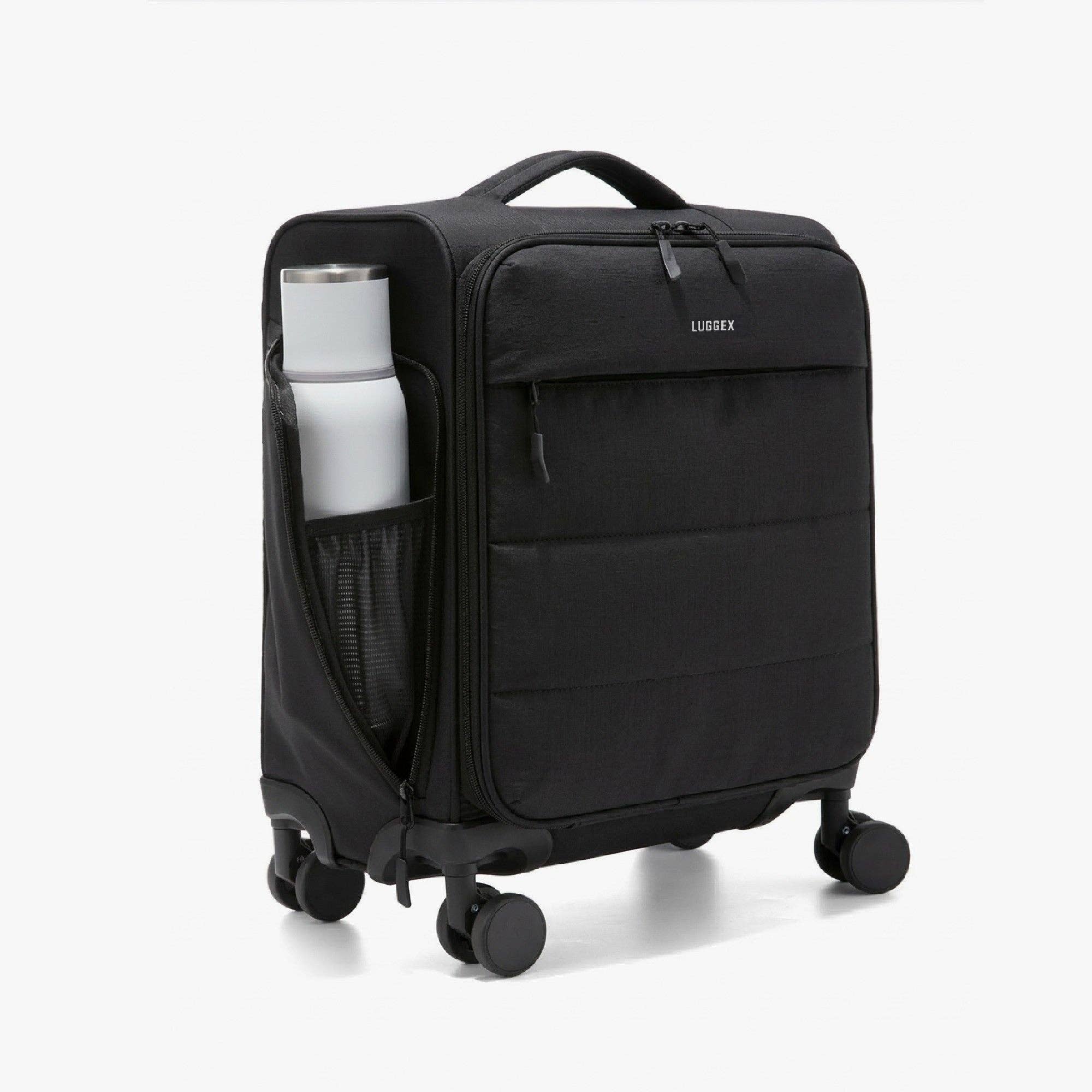 Luggex Underseat Carry-On 16" Soft Shell - Black