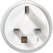 Go Travel Grounded Adaptor Plug USA/UK - White