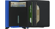 Secrid Slim Wallet Matte- Black & Blue
