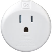 Go Travel Grounded Adaptor Plug USA/Europe - White
