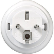 Go Travel Grounded Adaptor Plug USA/Europe - White