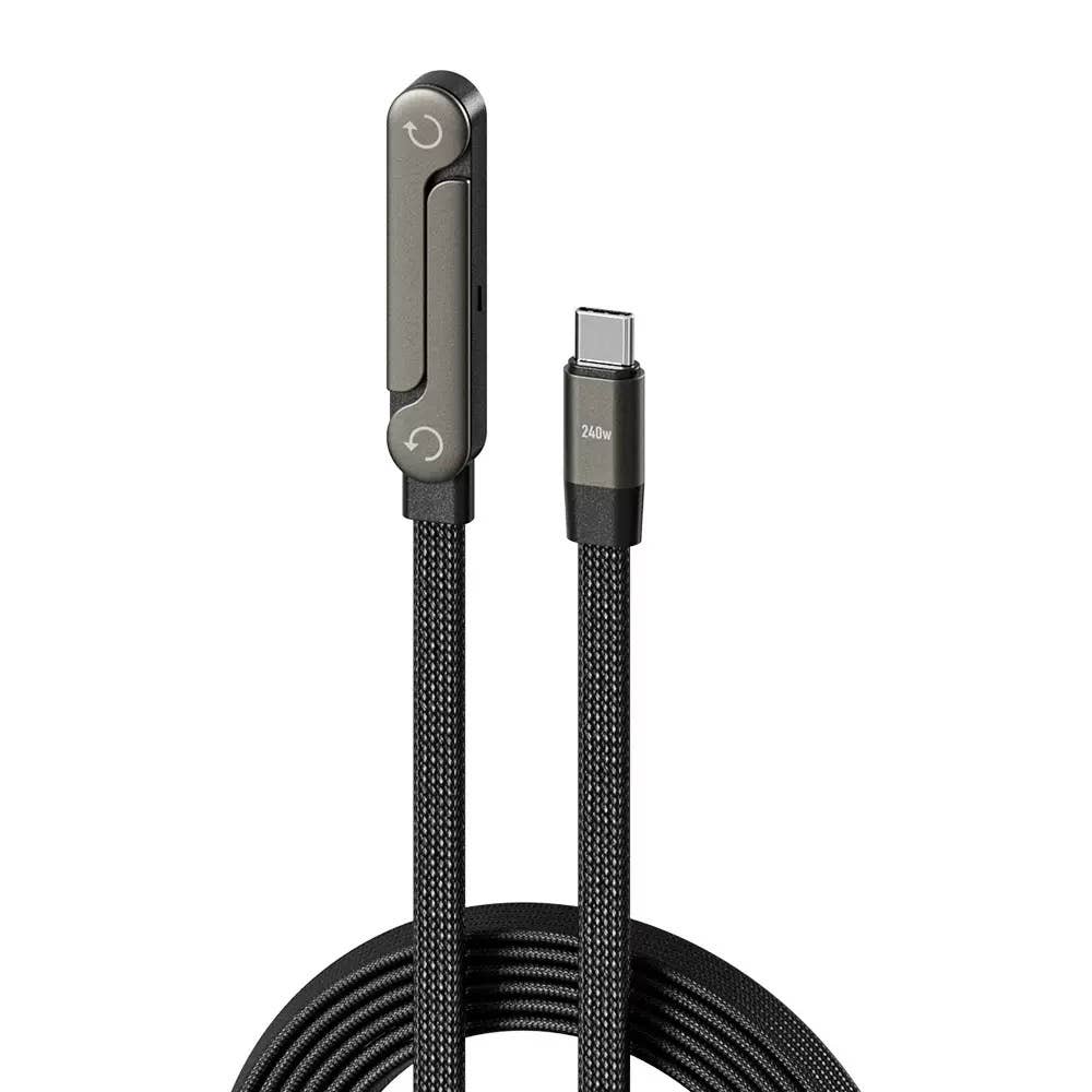 Tech Trendz USB-C Cable & Phone Stand - 2 Colors: Black
