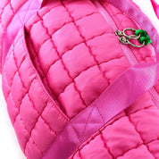 Mimi Quilted Puffer Weekender/Duffel Bag: Navy