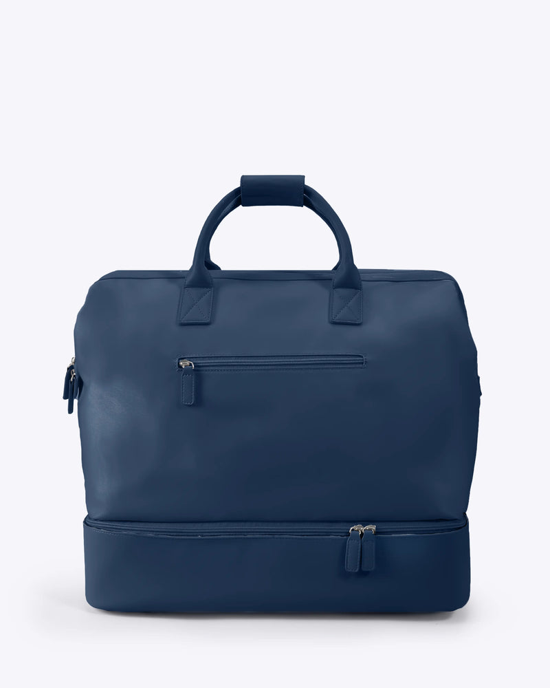 NOBL Travel Drop Bottom Weekender Bag - Midnight Blue
