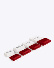 NOBL Travel Compressible 6 Piece Packing Cube Set - Red