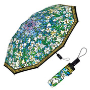 RainCaper Tiffany Field of Lilies Travel Umbrella – Compact, One-Touch Open & Close