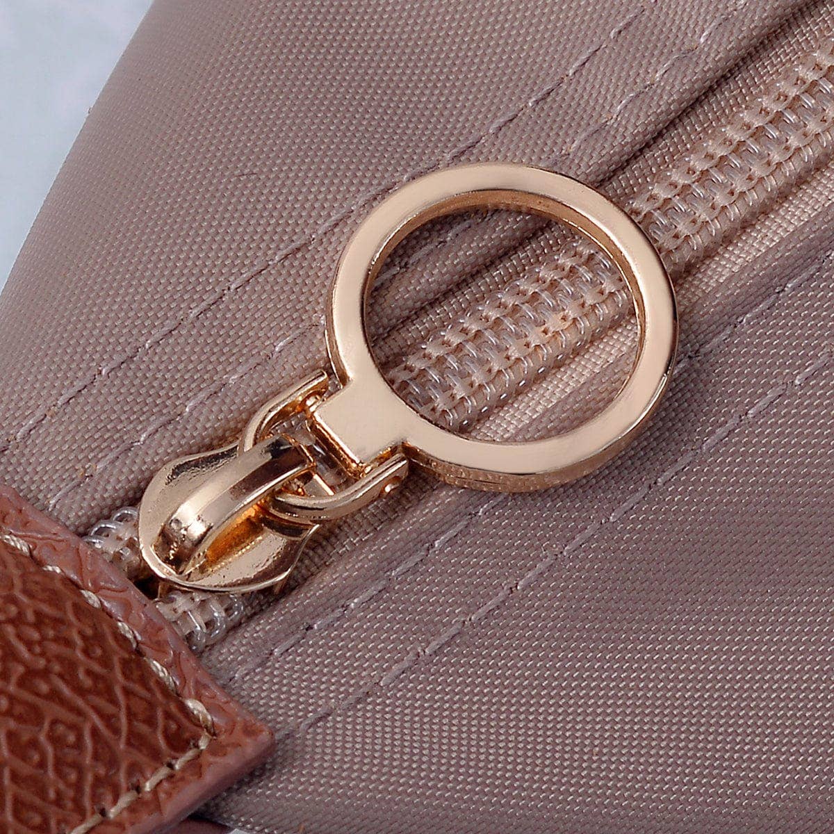 Mimi Dorian 20" Nylon Tote Bag: Ivory
