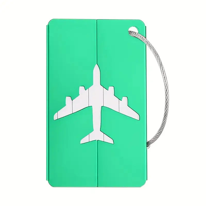 Magnifique Hearts Aluminum Alloy Luggage Tag - Green