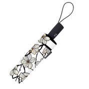 RainCaper Tiffany Magnolia Travel Umbrella – Compact, One-Touch Open & Close