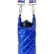 Mavi Bandz Water Bottle Bag Crossbody Hydro Puffer Tote - Indigo Blue