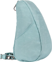 AmeriBag 10" Distressed Nylon Baglett: Aqua