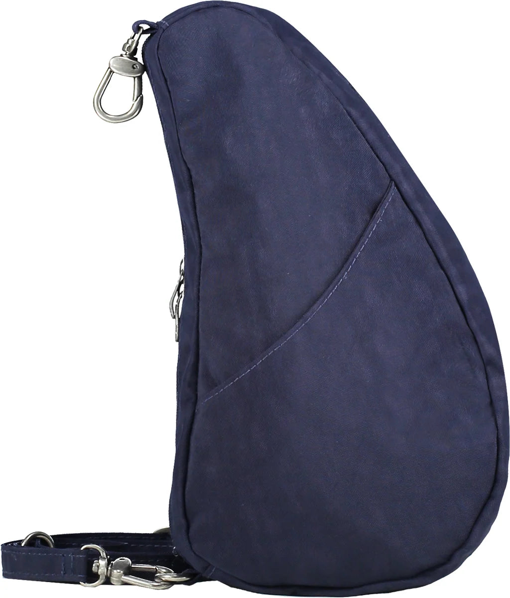 AmeriBag 10" Distressed Nylon Baglett: Blue Night