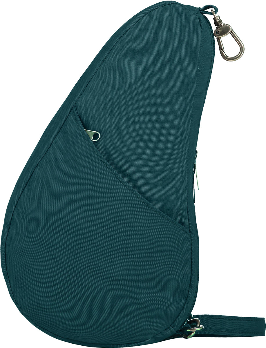 AmeriBag 10" Distressed Nylon Baglett: Dark Teal
