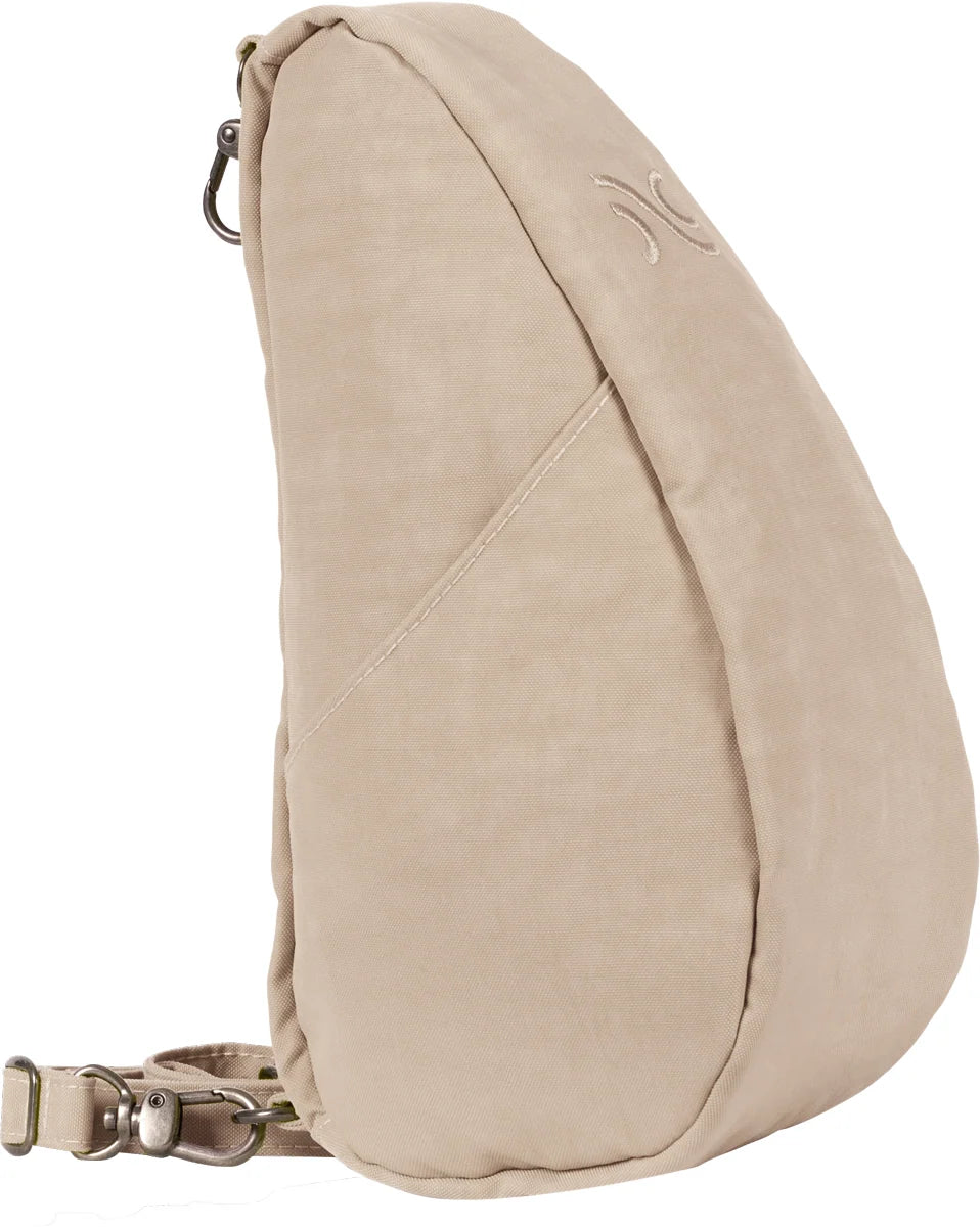 AmeriBag 10" Distressed Nylon Baglett: Sandstone
